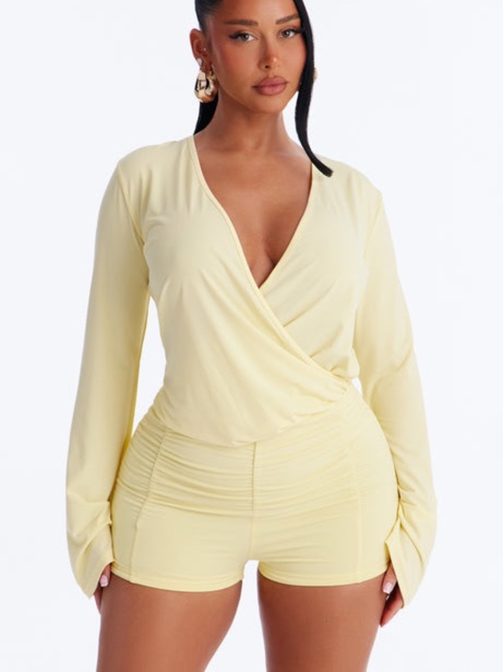 Nora Micro Short Romper - Picture 2 of 3